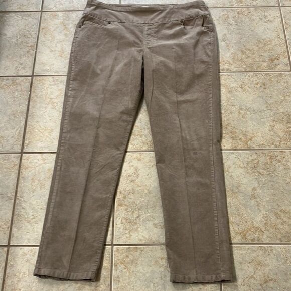 Coldwater Creek 14 Preppy High Waist Courdroy Pants Sz 14 - Picture 1 of 12